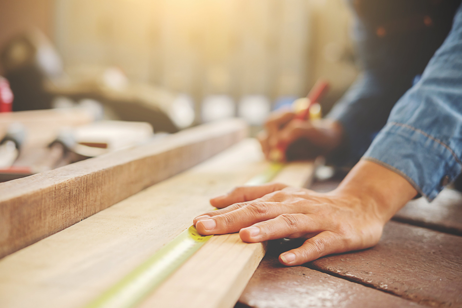 Photo of Carpenter Working.